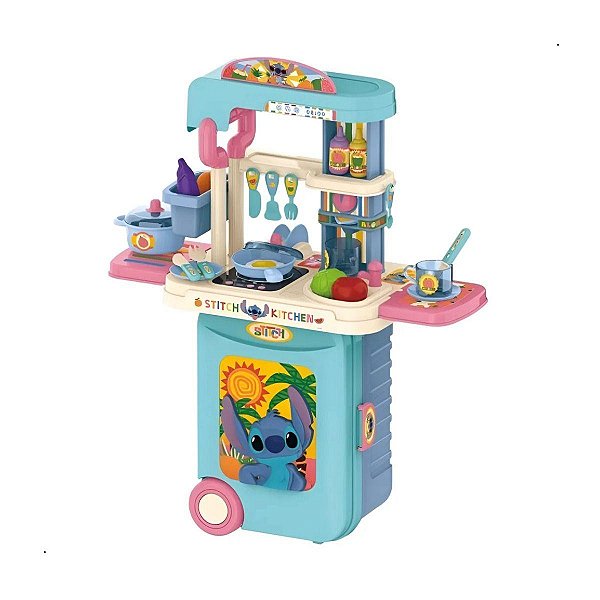Maleta de Viagem Stitch Cozinha Cafe 3 em 1