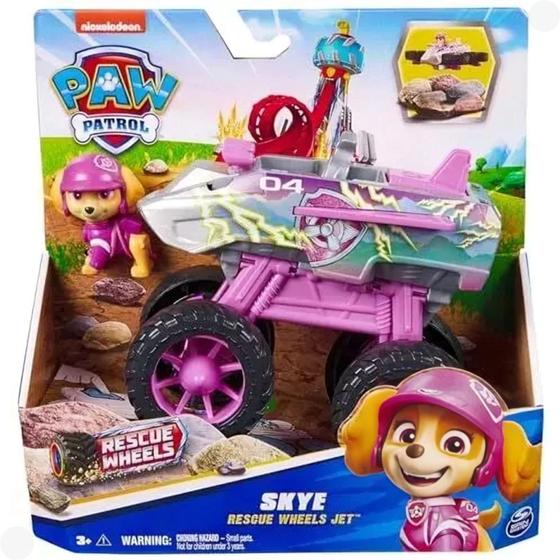 VEICULO E FIGURA PATRULHA CANINA RESCUE SKYE 3589