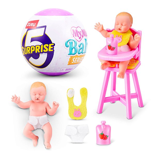 Boneca Mini Baby Surprise - Mini Bebe Silicone serie 2 *