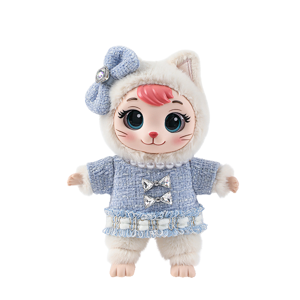 BONECA PELUCIA CHAVEIRO GATINHA LAMIMI BIANCA