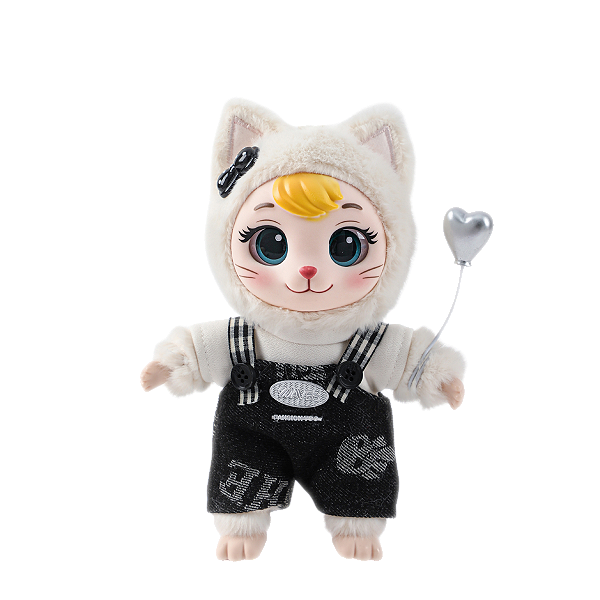 BONECA PELUCIA CHAVEIRO GATINHA LAMIMI AURORA BRANCO BALAO 9163-10