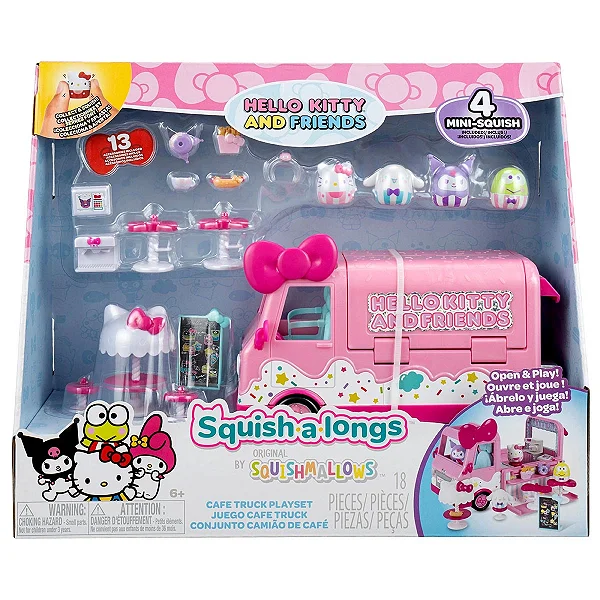 Hello Kitty Playset Caminhao Café Truck Squish-a-longs 4299 - Sunny