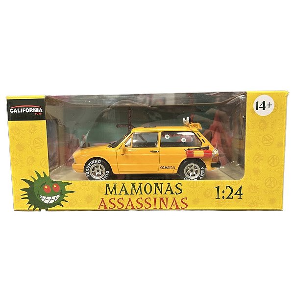 Miniatura Carro Brasilia Amarela Mamonas Assassina 1:24