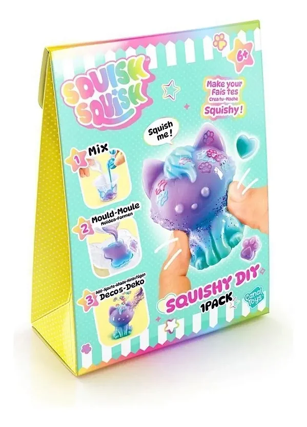 Fabrica Squish Faça Seu Squish Gato F2583