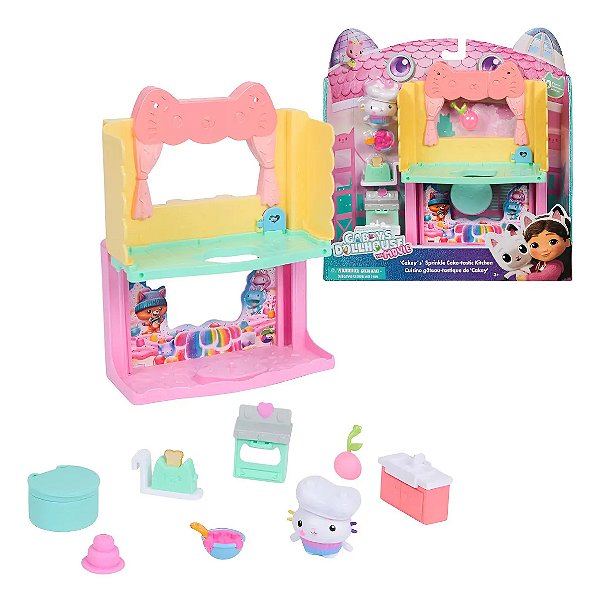 Casa Mágica da Gabby Playset SPA Cozinha Cakey Cat 4810