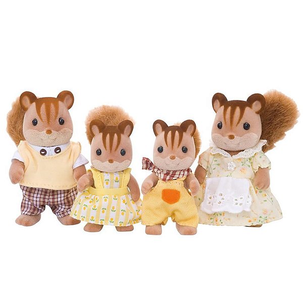 Sylvanian Families Familia Esquilo Noz com 4 4172