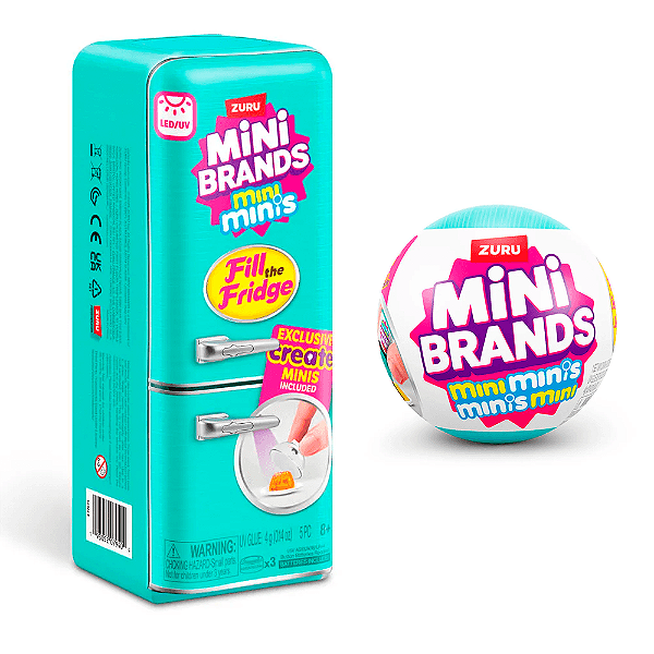 Kit Geladeira Mini Brands + 1 Mini Brands Fill The Fridge - Candide