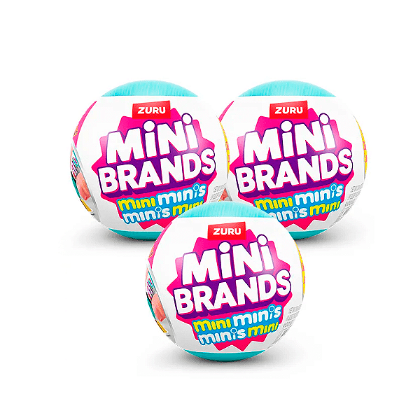 Kit 3 Mini Brands Fill The Fridge Mini Minis - Candide
