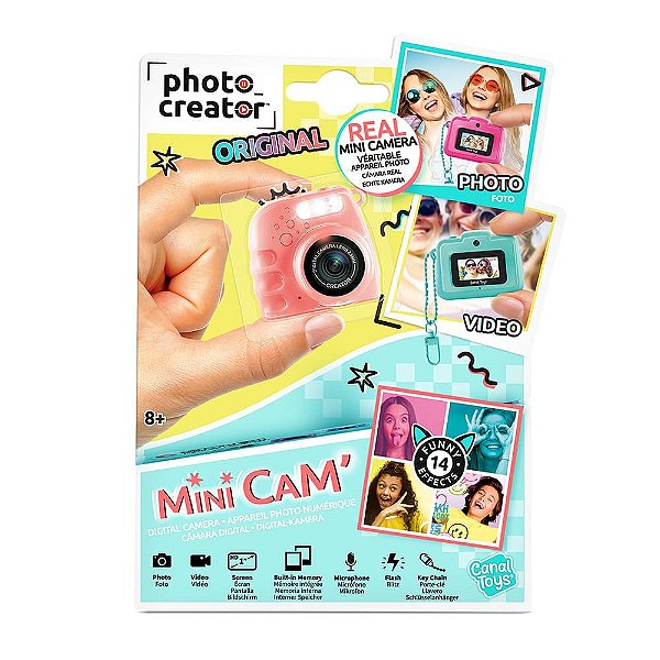 MIni Camera Fotográfica Digital Laranja Instant Vintage f2561