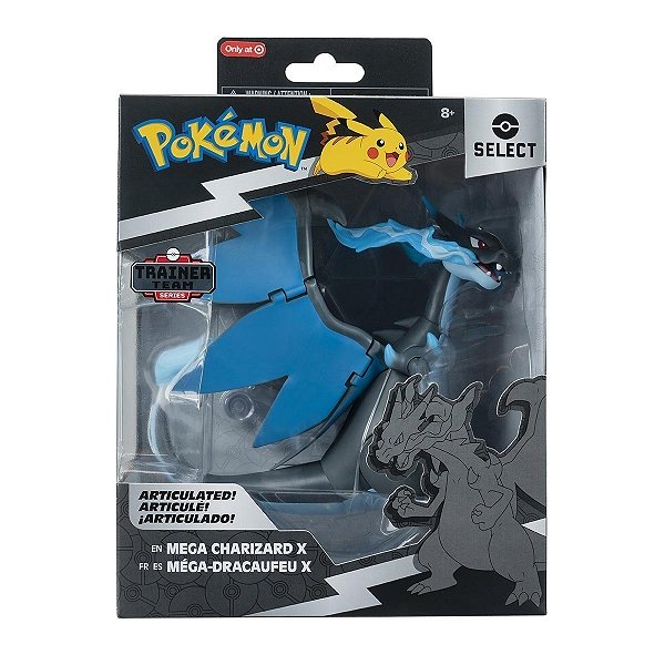 Boneco Pokemon Articulado Mega Charizard Azul X 15cm 5026