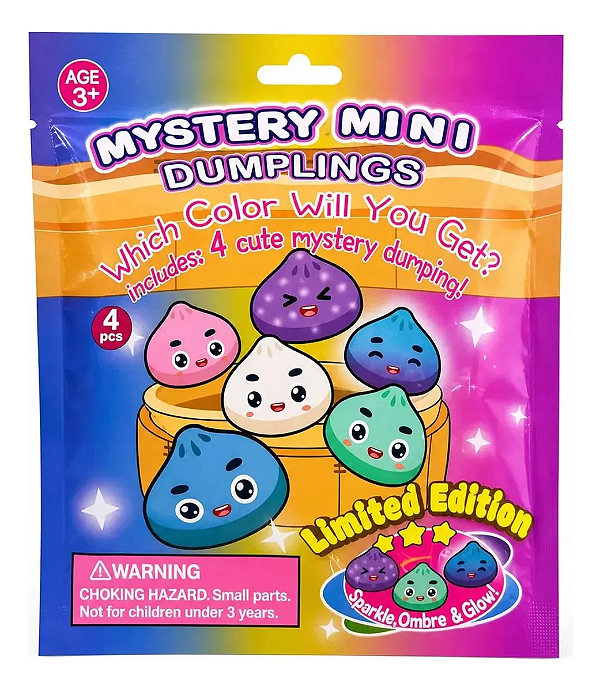 Taba Squishy Dumpling Pacote Surpresa com 4