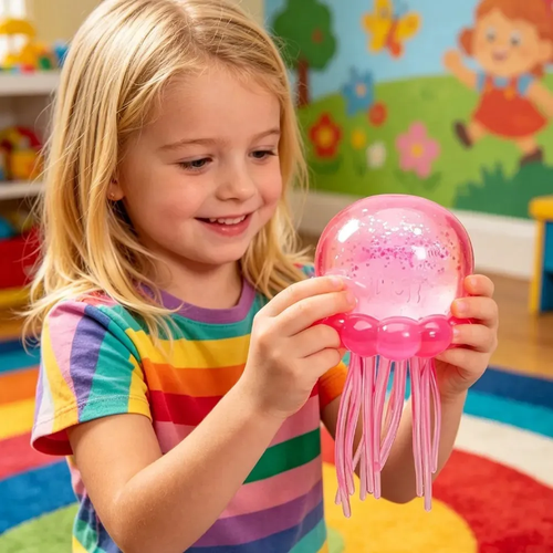 Squishy Agua Viva Grande de Apertar Anti estresse Sensorial
