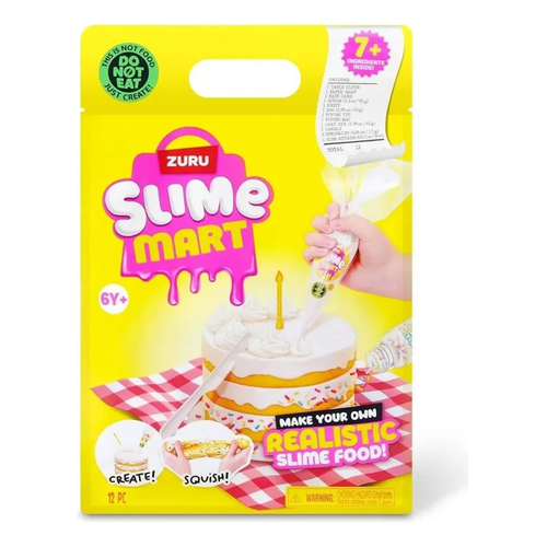 Kit Comida de Slime Mart Bolo Aniversario