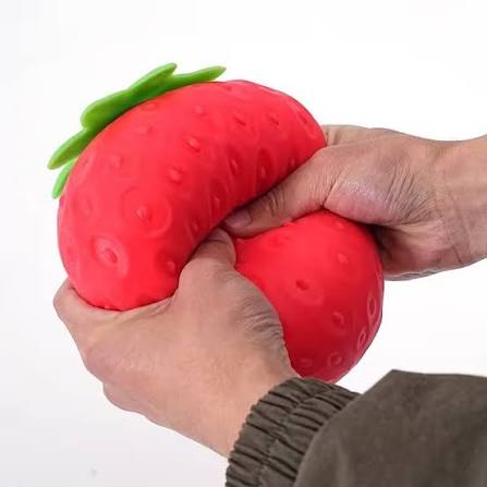Squishy Morango Grande de Apertar Anti estresse com Cheiro