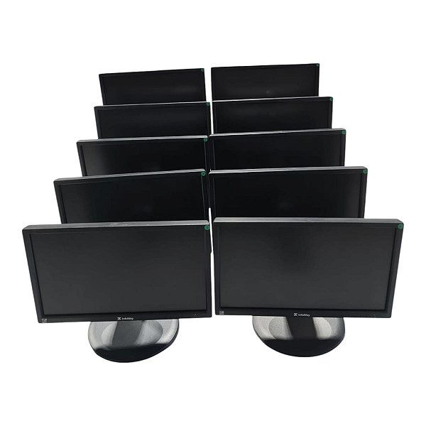 Lote 10 Monitores Itautec 19 pol W1946p C/ Cabos