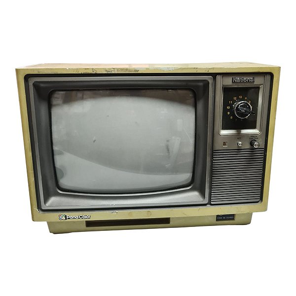 Tv National Pana Color Antiga Coleção Ligando Com Defeito