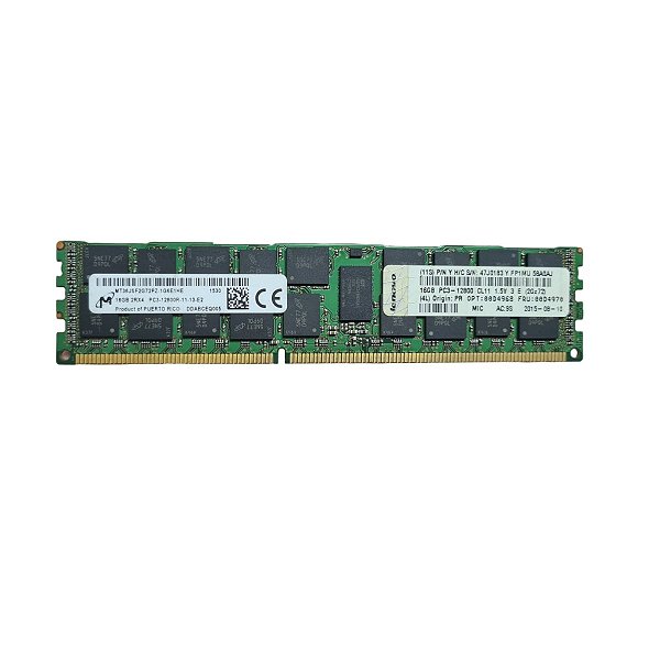 Memória Micro Lenovo Ddr3 16Gb 12800R Ecc 47j0183