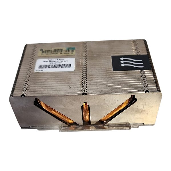 Cooler Dissipador Hp Proliant Dl380p 654592-001 662522-001 Prateado