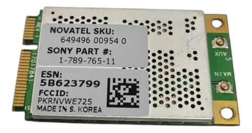 Placa Wireless Sony 1-789-765-11  Mini Pci-e Original