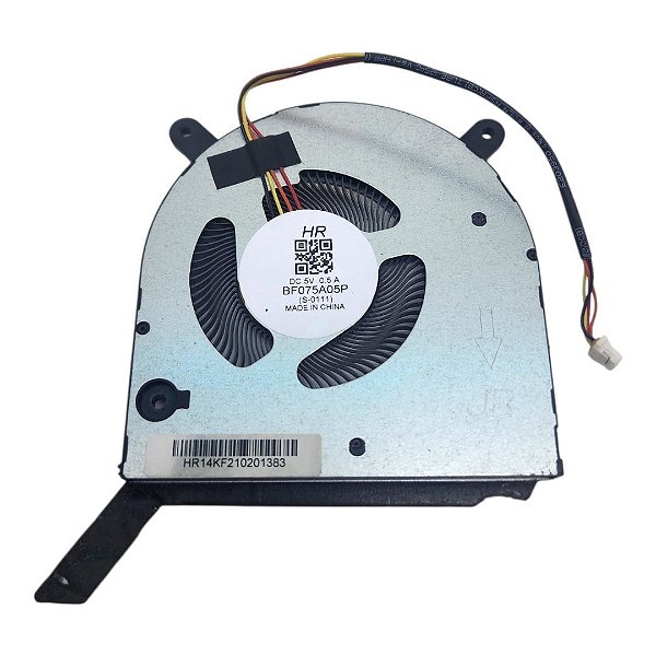 Cooler Notebook Diverso BF075A05P 5V 0.5A 4 Pinos