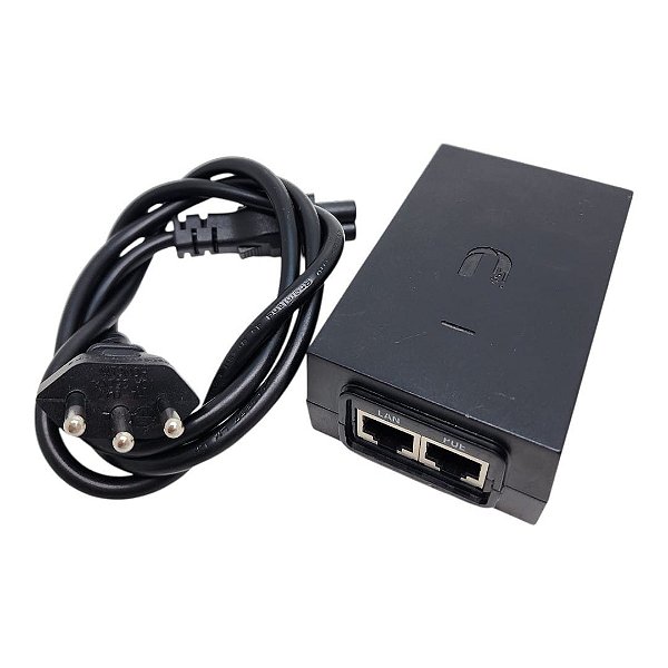 Fonte Poe Ubiquiti Gp-h480-050g 48V 0.5A Gigabit Bivolt