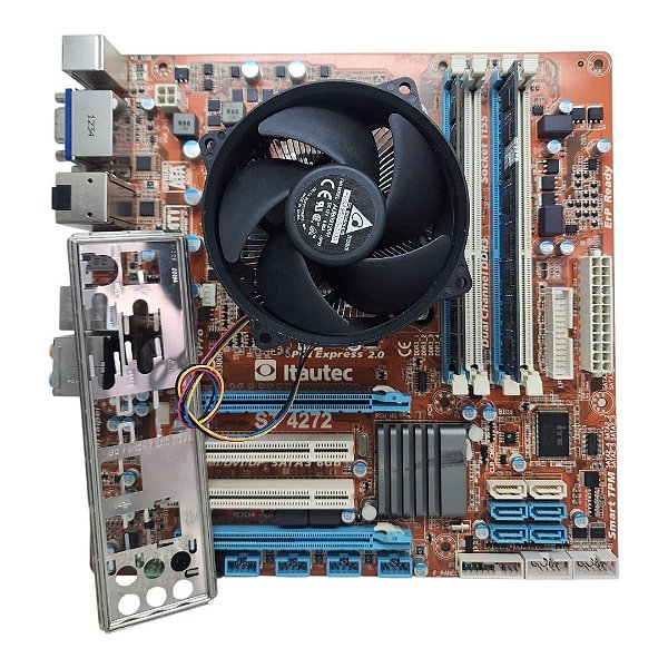 Kit Placa Mãe Itautec ST4272 Core i3 2Ger 4Gb Ddr3 VGA/HDMI/DP C/ Espelho