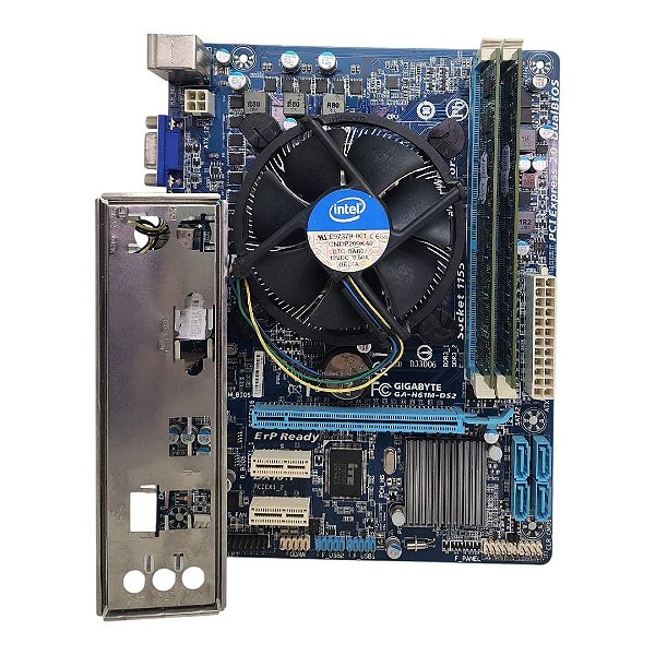 Kit Placa Mãe Gigabyte GA-H61M-DS2 Core i5 2Ger 8Gb Ddr3 VGA C/ Espelho