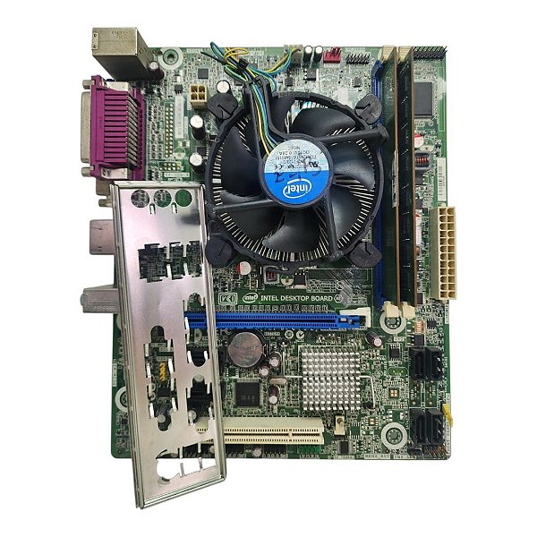 Kit Placa Mãe Intel DH61CR Core i5 2Ger 4Gb Ddr3 VGA/DVI C/ Espelho