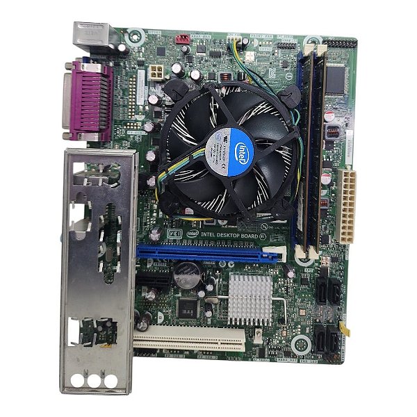 Kit Placa Mãe Intel DH611WW Core i3 2Ger 4Gb Ddr3 VGA C/ Espelho