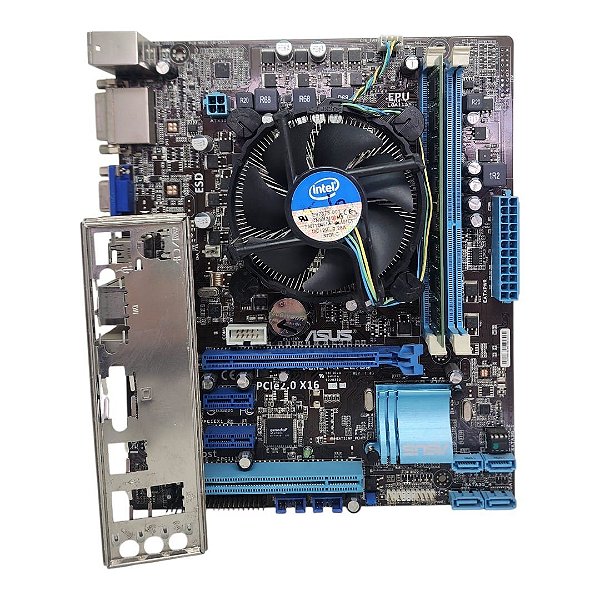 Kit Placa Mãe Asus P8H61-M LE/BR Core i5 2Ger 8Gb Ddr3 VGA/DVI C/ Espelho