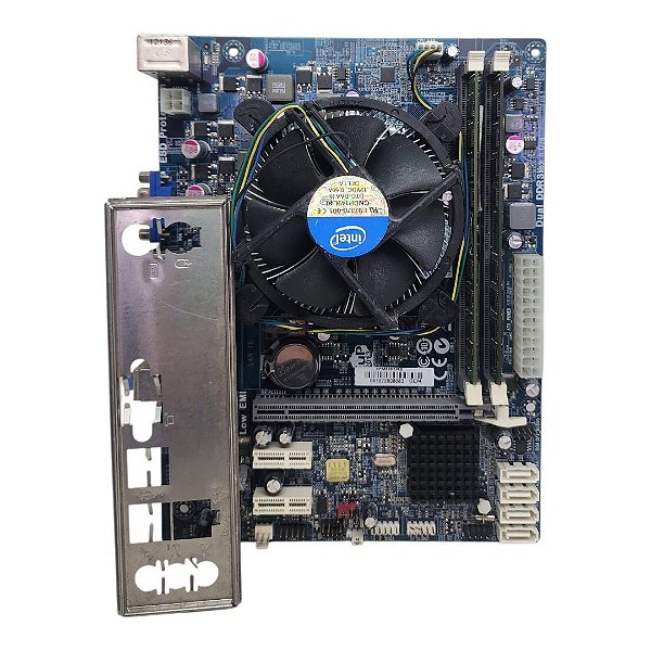 Kit Placa Mãe PCWare IPMH61R3 Core i3 2Ger 4Gb Ddr3 VGA C/ Espelho