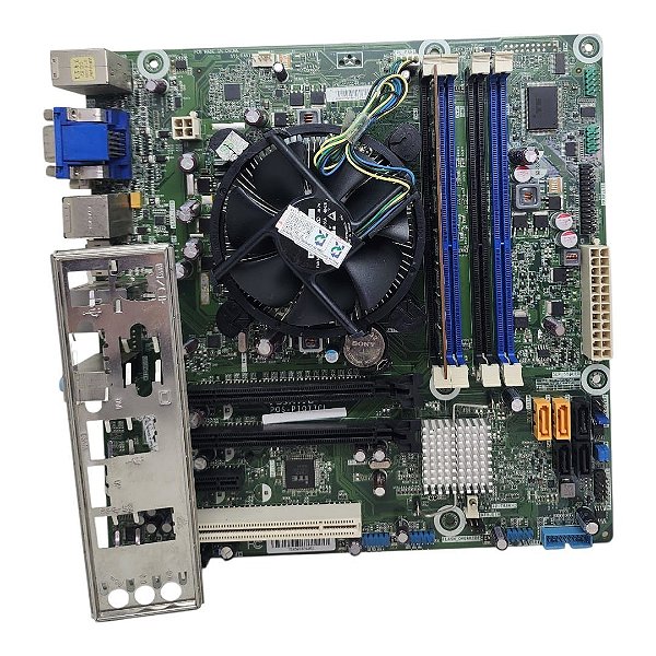 Kit Placa Mãe Positivo POS-PIQ77CL Core i3 2Ger 4Gb Ddr3 VGA/DP C/ Espelho