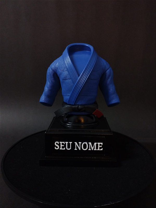 🏆 Troféu Decorativo Kimono Jiu-jitsu - Personalizado