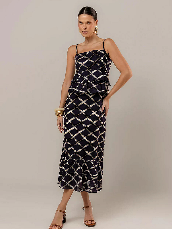 VESTIDO MIDI BORDADO