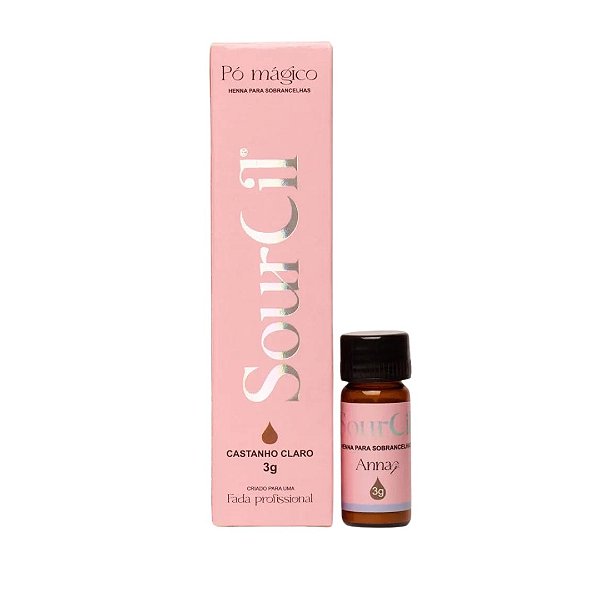 Henna Sourcil Premium - Castanho Claro