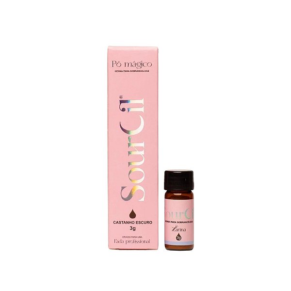 Henna Sourcil Premium - Castanho Escuro