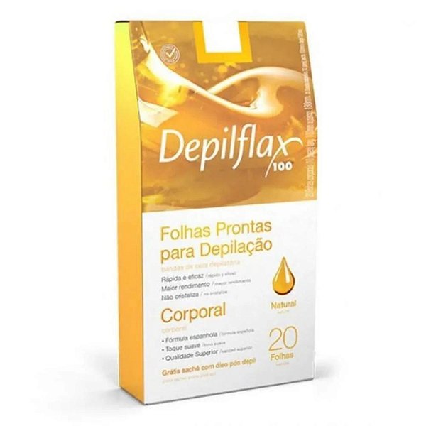 Cera Depilflax Prontas Corporal Natural