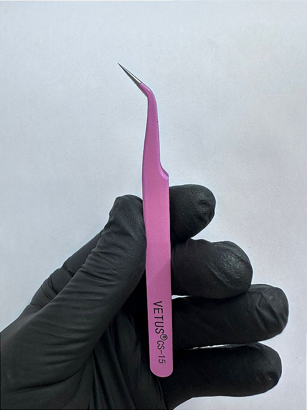 Pinça Vetus Curva Rosa