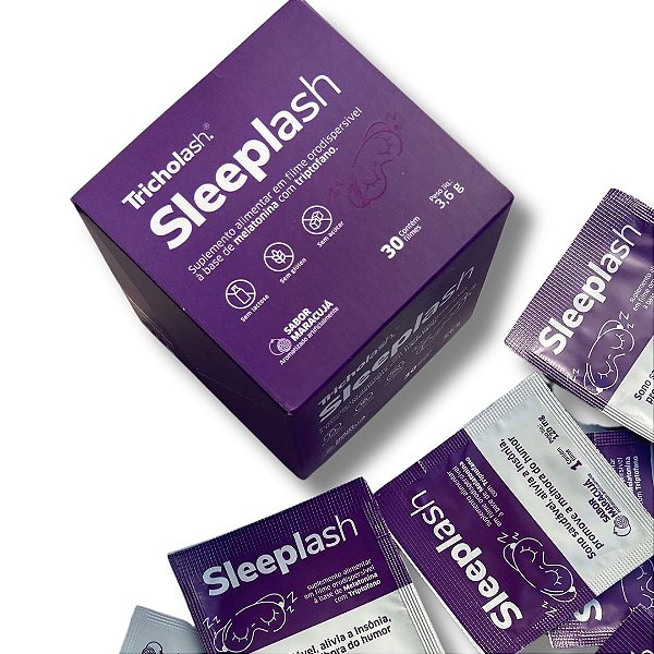 Sleeplash - Suplemento Alimentar a base de Melatonina e Triptofano