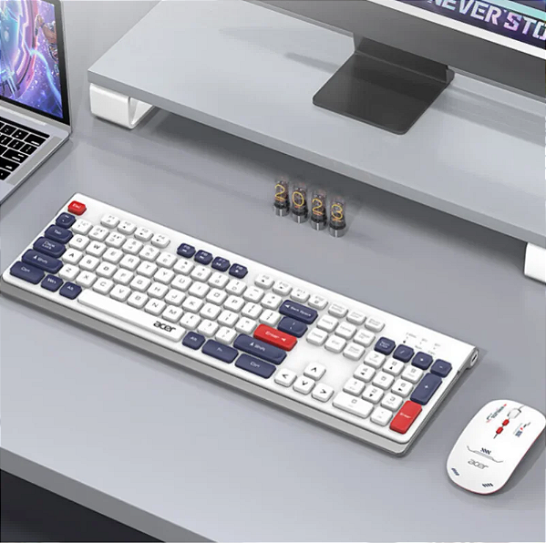 Kit Teclado e Mouse Wireless/Bluetooth - Recarregável - KM41-6W