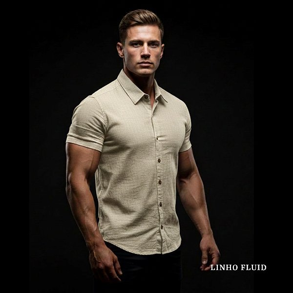 Camisa Clássica Linho Slim