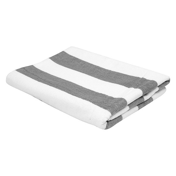 Toalha de Piscina Hotel 86x160cm Ibiza 500g/m² Cinza Teka Profiline