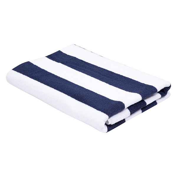 Toalha de Piscina Hotel 86x160cm Ibiza 500g/m² Azul Marinho Teka Profiline