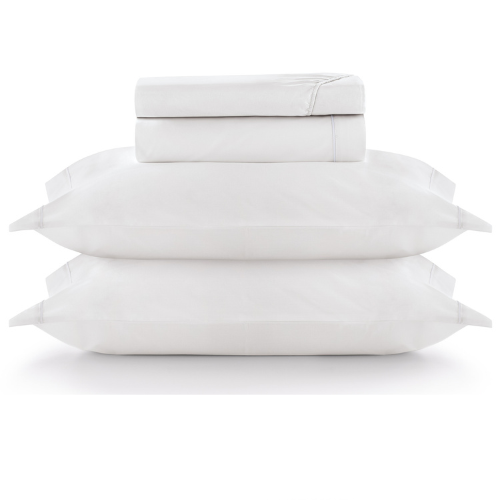 Jogo de Cama 4 peças Queen 180 Fios com Friso Branco TEKA Profiline