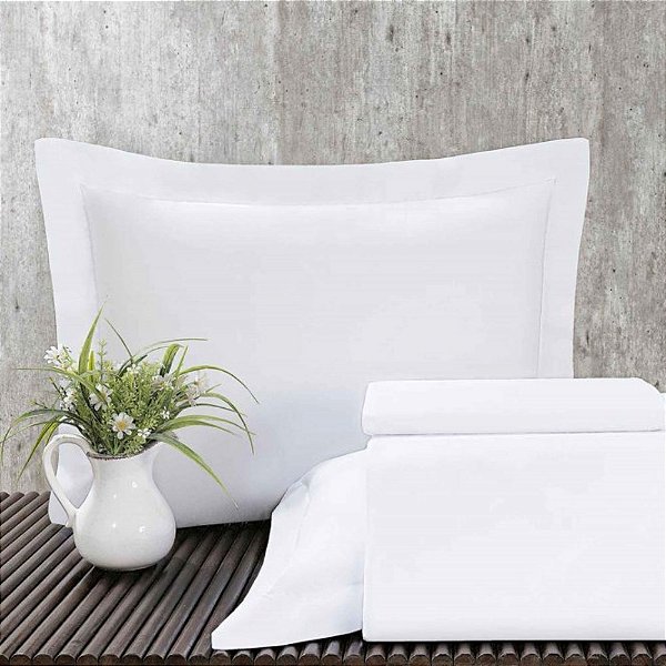 Fronha para Hotel com 3 Abas TEKA Profiline 200 Fios Imperial Plus 50x70cm
