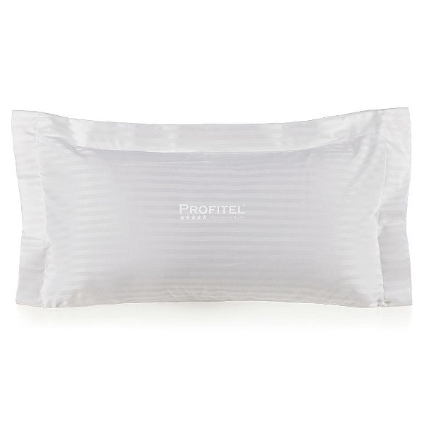 Fronha para Hotel com 3 Abas TEKA Profiline 200 Fios Toronto Stripe 50x90cm