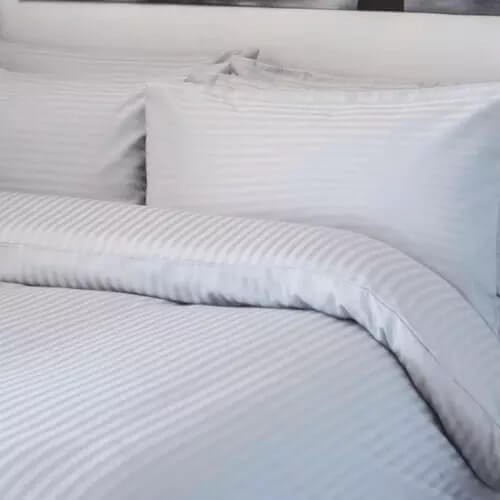 Capa de Edredom Casal Pérola Stripe 300 fios Profiline Luxury