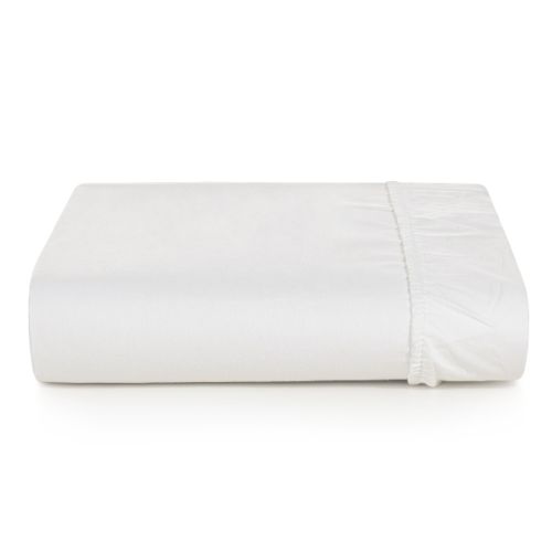 Lençol para Hotel com Elástico King Profiline Luxury 300 Fios Pérola 198x203cm