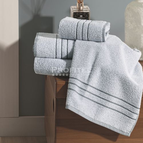 Toalha de Banho Hotel 70x135cm Roma 440 g/m² Cinza Teka Profiline