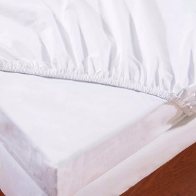 Lençol para Hotel com Elástico 180x200 união 2 camas Solteiro TEKA Profiline 180 Fios Madri